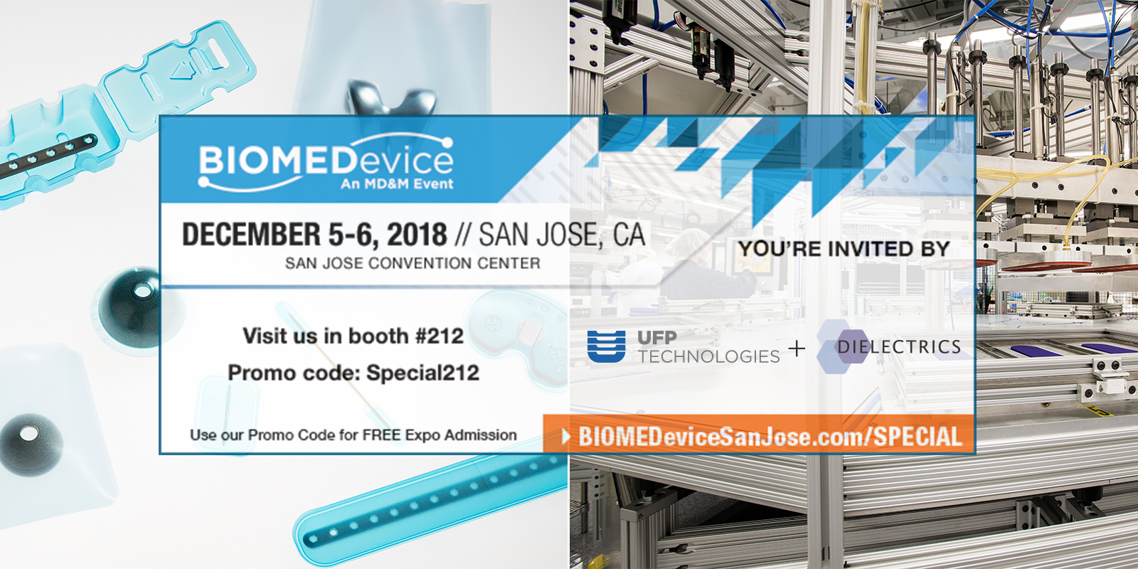 UFP Technologies exhibiting at BIOMEDevice San Jose