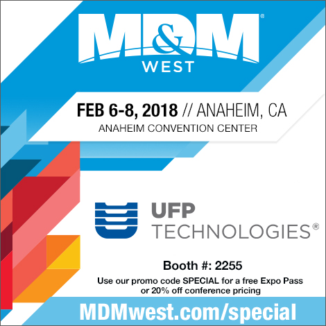 UFP Exhibiting at MDM West 2018 Free Admission
