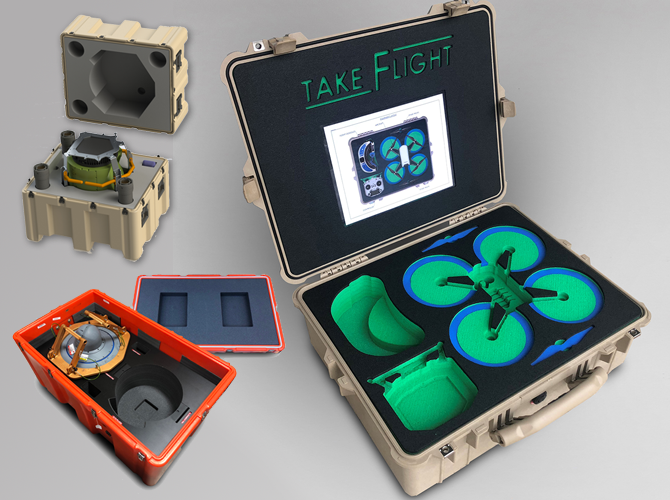 Military defense and aerospace protective case for sensitive equipment